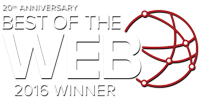20th Anniversary Best of the Web 2016 Winner logo