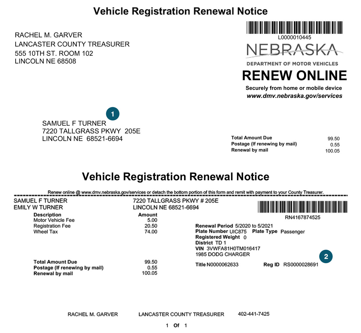 Sample Renewal Letter