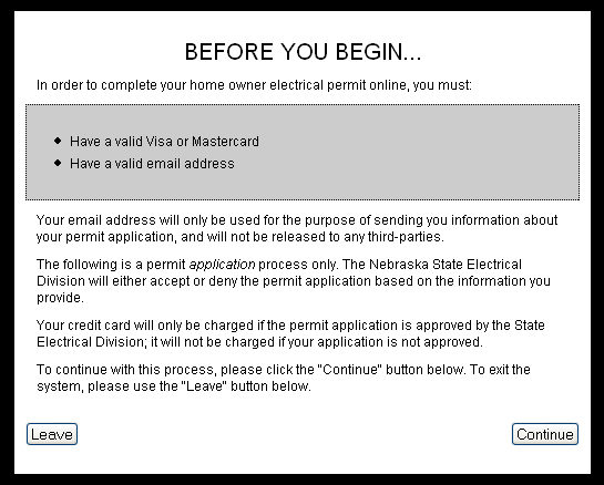 State Of Nebraska Electrical Division