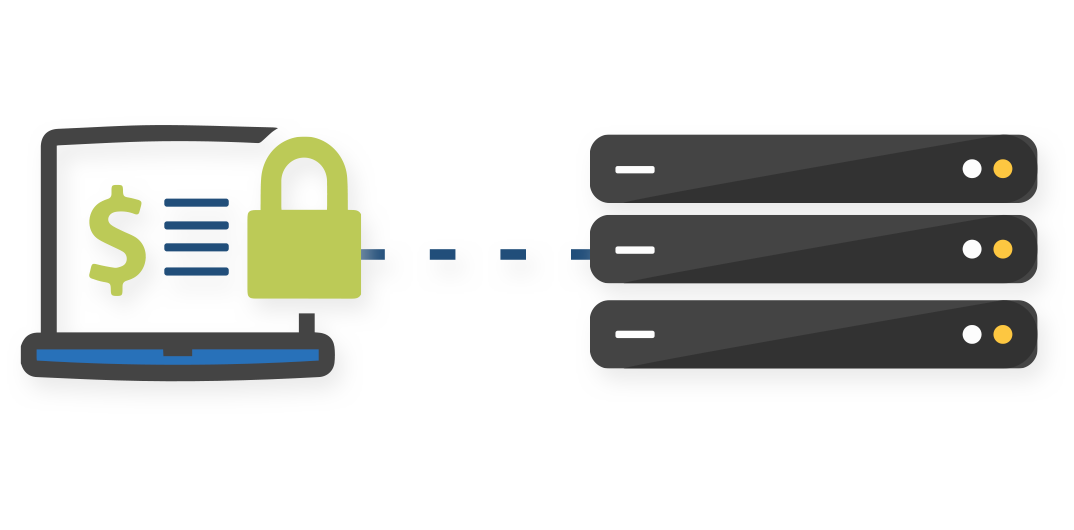 An online payment being securely processed by Tyler Technologies.