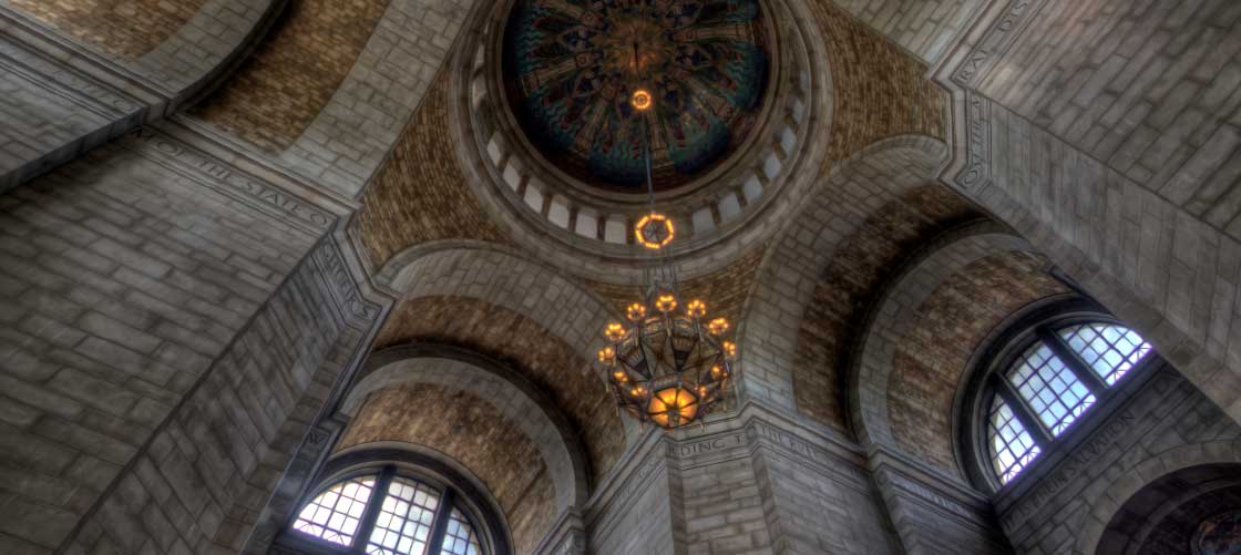 The unmatched artistry of the Nebraska State Capitol's interior corridors represents a symbol of strength that can stand the test of time.