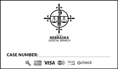 Back of the Courts E-pay Business Cards